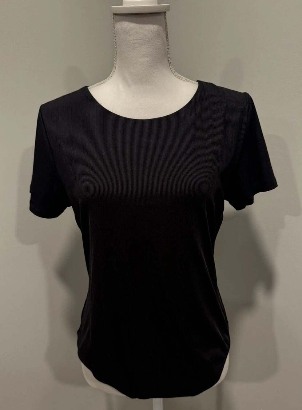 New with Tags House of Harlow Black Short Sleeve Bodysuit Thong XL